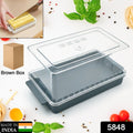 5848 Butter Storage Box With Slicer For Easy Cuttingcheese Butter Organizer Dispenser For Kitchen Refrigeratortransparent Plastic Butter Box With Lidbutter Cutter Slicer Storage Tray (1 Pc)